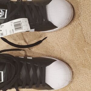 Adidas Shell Top Black and White Sneakers